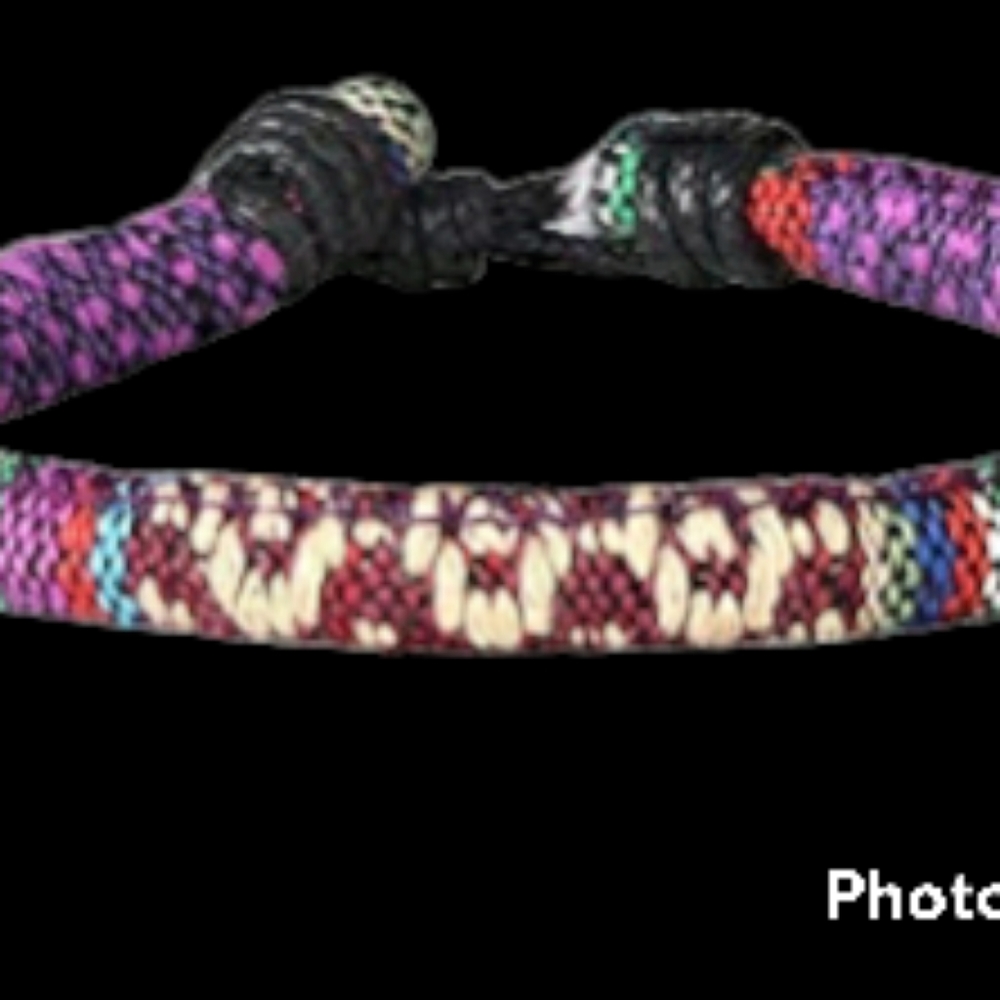 BRAIDED LEATHER & BEAD BRACELET--Made of Pure Hand-made Braided Leather,Rope